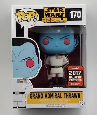 Star Wars Pop Vinyl 170 Grand Admiral Thrawn 2017 Galactic Convention