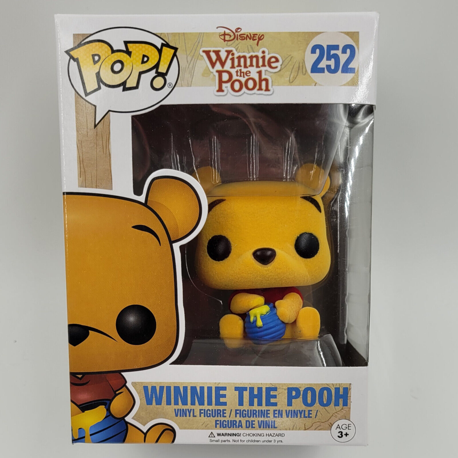 Disney Pop Vinyl 252 Winnie the Pooh (Flocked)