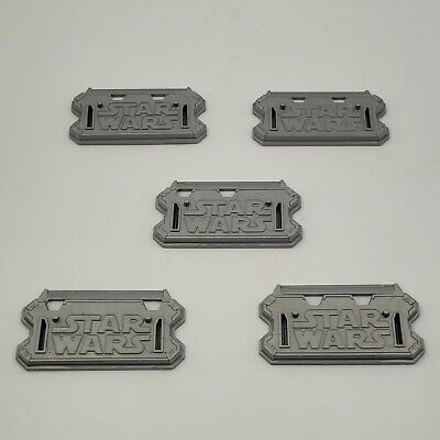 Star Wars 5 x Light Grey Display Stand Bases for 3.75 Inch Figures