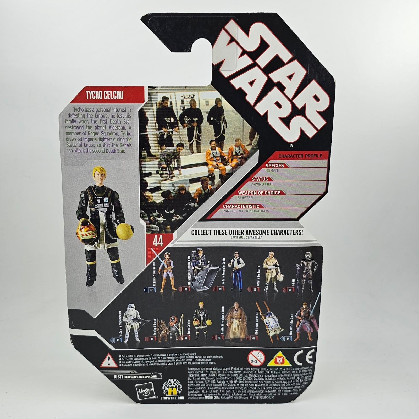 Star Wars 30th Anniversary TAC Tycho Celchu A-Wing Pilot (Yellowing of Bubble) Gallery Image 0