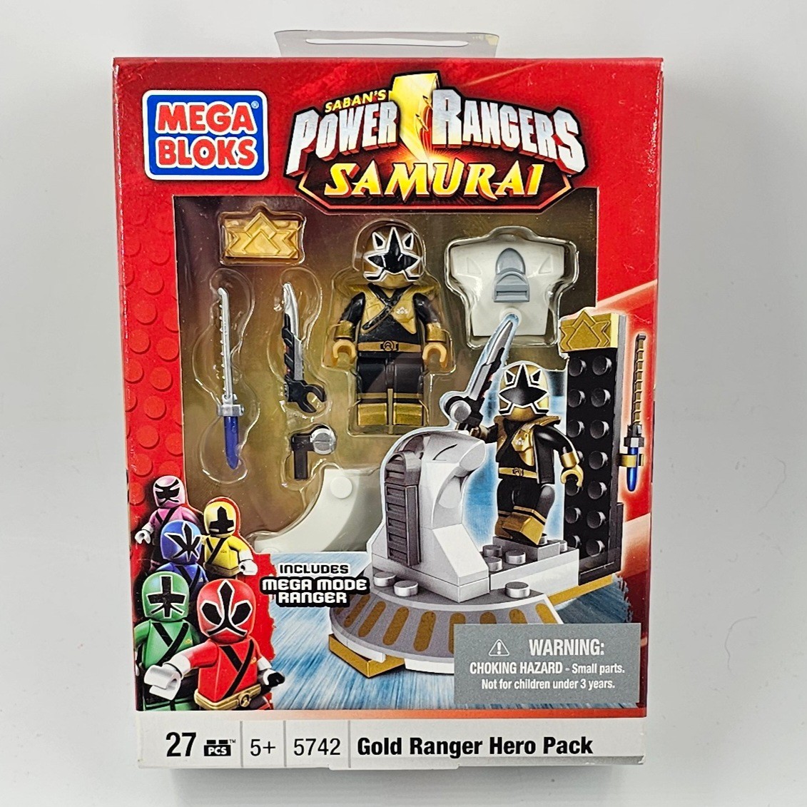 Power Rangers Mega Bloks 5742 Gold Ranger Super Samurai Hero Pack Main Image