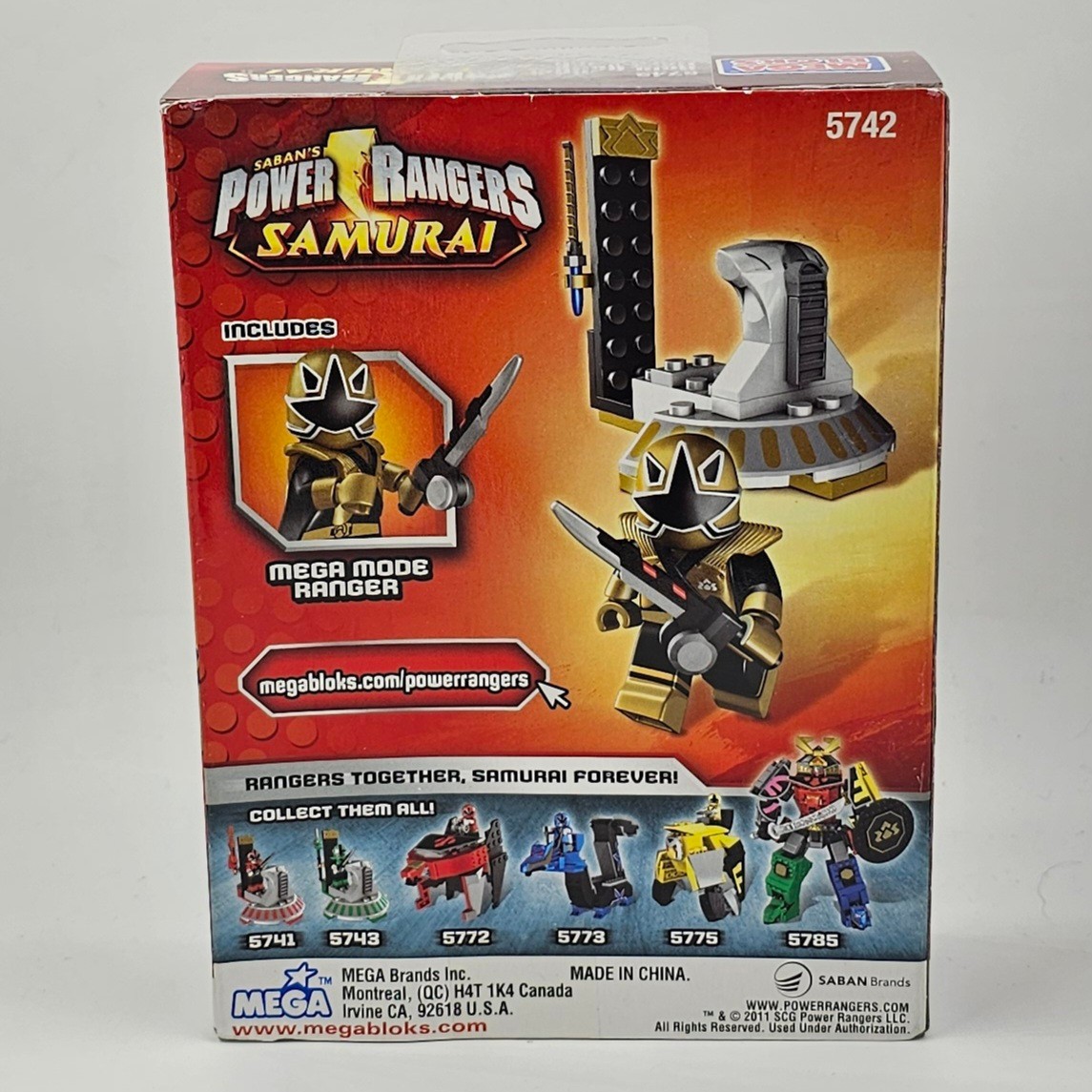 Power Rangers Mega Bloks 5742 Gold Ranger Super Samurai Hero Pack Gallery Image 0