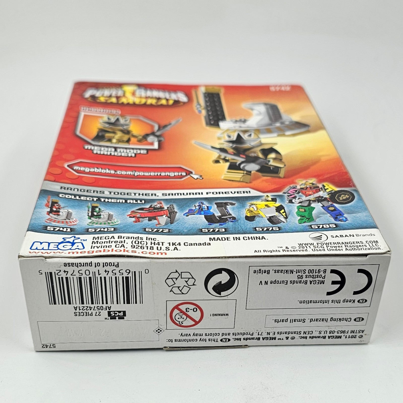 Power Rangers Mega Bloks 5742 Gold Ranger Super Samurai Hero Pack Gallery Image 1