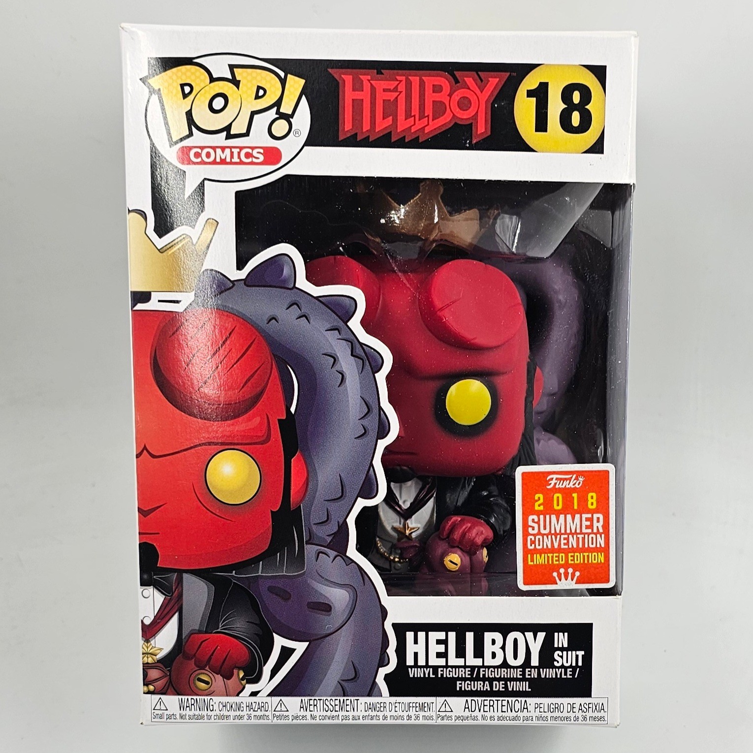 Hellboy Pop Vinyl 18 Hellboy in Suit (2018 SDCC Exclusive) Main Image