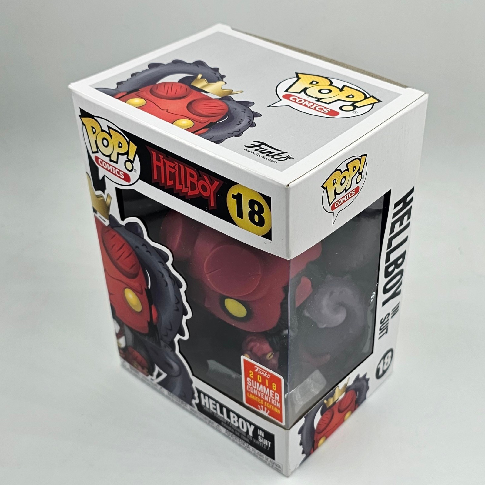 Hellboy Pop Vinyl 18 Hellboy in Suit (2018 SDCC Exclusive) Gallery Image 0