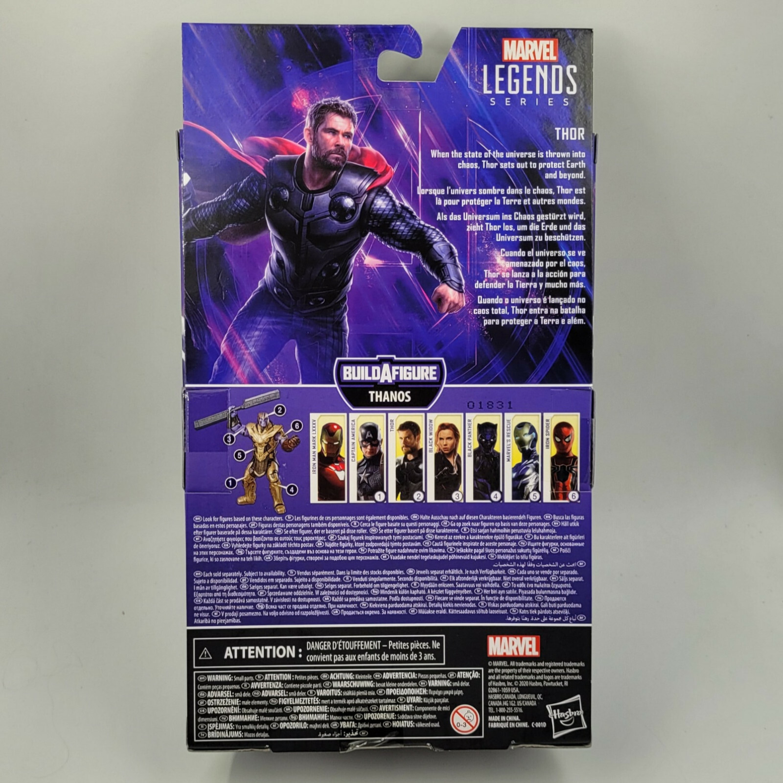 Marvel Legends Series 6 Inch Thor Thanos Wave (End Game) - Image 2