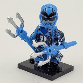 Mighty Morphin Blue Power Ranger Minifigure Building Block