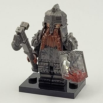 Lord of the Rings Dwarven Warrior (Bloodied) Minifigure Building Block